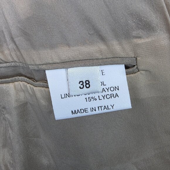 Marlowe Jacket Womens 38 Brown Wool Made In Italy Blazer Career Office Wear - Picture 11 of 13